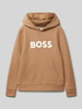 Boss Hoodie mit Kapuze Beige