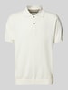 Christian Berg Men Poloshirt mit Label-Detail Offwhite