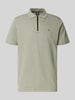Lerros Regular fit poloshirt met logodetail Lindegroen