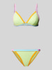 Banana Moon Bikiniset met structuurmotief, model 'TANEOFIABA SANTACOLOR' Lichtgroen