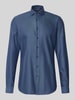 Jake*s Slim Fit Businesshemd in Premiumqualität mit extra langem Arm Marine