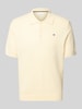Gant Poloshirt met labelstitching Zand
