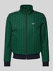 Lacoste Sweatjack met all-over motief Groen