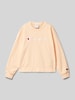 CHAMPION Sweatshirt mit Label-Stitching Apricot