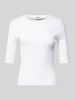 Drykorn T-Shirt in Ripp-Optik Modell 'SELAY' Weiss