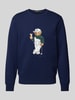 Polo Ralph Lauren Sweatshirt mit Motiv-Print und Rundhalsausschnitt Marine