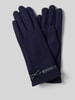 EEM Regular Fit Handschuhe mit Zierschleife Dunkelblau