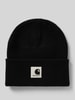 Carhartt Work In Progress Beanie mit Label-Patch Modell 'Ashley' BLACK