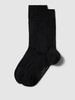 camano Socken mit Ripp-Optik im 2er-Pack Modell 'SHADOW' Black