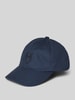 Knowledge Cotton Apparel Basecap mit Motiv-Stitching Marine