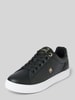 Tommy Hilfiger Ledersneaker mit Label-Applikation Modell 'ELEVATED ESSENT' Black