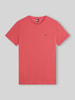 Tommy Jeans męski t-shirt o kroju regular fit z czystej bawełny Czerwony