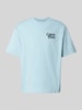 Calvin Klein Jeans T-shirt met labelstitching Lichtblauw