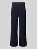 PROHIBITED Broek met plooien en achterzakken Marineblauw