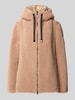 Frieda & Freddies Jas van teddyfleece met capuchon model 'CHANZY' Beige