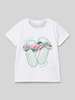 Name It T-shirt met labeldetail, model 'FIWI' Wit