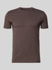 Tommy Jeans Regular fit T-shirt van katoenmix Donkerbruin gemêleerd
