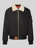 Original Bombers Bomberjack met ritszakken, model 'VERSMOLD' Zwart