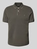 Marc O'Polo Regular Fit Poloshirt aus reiner Baumwolle mit Logo-Stitching Oliv