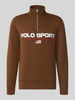 Polo Ralph Lauren Troyer o kroju relaxed fit z mieszanki bawełny Średniobrązowy