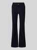 OPUS Flared fit corduroy broek in ribcordlook, model 'Ebbi' Donkerblauw