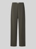ONLY Wijdte broek van pure viscose model 'BREMEN' Olijfgroen
