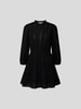 Vanessa Bruno Minikleid mit Biesen Schwarz