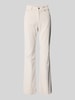 Gant Flared fit corduroy broek in 5-pocketmodel, model 'Cordur' Ecru