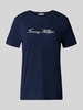 Tommy Hilfiger T-shirt o kroju regular fit z czystej bawełny Granatowy