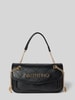 VALENTINO BAGS Handtasche mit Steppnähten und Label-Applikation Modell 'MANSION' Black