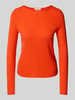 Christian Berg Woman Gebreide pullover van puur kasjmier Oranje