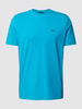 BOSS Green T-shirt met labeldetail Turquoise