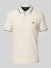 BOSS Green Poloshirt met labeldetail, model 'Paul' Beige