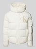 Calvin Klein Jeans Steppjacke mit Logo-Print Offwhite