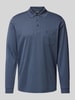 RAGMAN Regular fit poloshirt met borstzak Jeansblauw