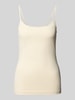 s.Oliver RED LABEL Slim Fit Top mit verstellbaren Spaghettiträgern Sand