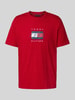 Tommy Hilfiger Regular Fit T-Shirt aus reiner Baumwolle Rot