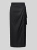 Mango Midirock mit Raffungen Black