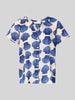 Christian Berg Woman Regular fit blouse met V-hals Blauw