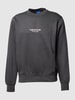 Jack & Jones Sweatshirt mit Label-Print Modell 'VESTERBRO' Mittelgrau