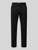 MCNEAL Regular Fit Sweatpants aus Viskose-Mix mit Ziernähten Black