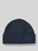 Superdry Beanie mit breitem Umschlag und Logo-Stitching Marine Melange