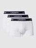 Lacoste Boxershort met labeldetails in een set van 3 stuks Lichtgrijs