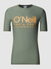 ONeill T-shirt met labelprint, model 'CALI' Olijfgroen