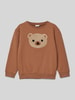 Name It Sweatshirt mit gerippten Abschlüssen Modell 'NIKS' Camel