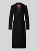 MAX&Co. Płaszcz wełniany o kroju regular fit z kołnierzem z połami model ‘RUNAWAY’ Czarny