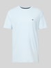 Fynch-Hatton T-shirt met logostitching Lichtblauw