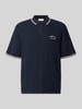 JACK & JONES Koszulka polo w dzianinowej optyce, krój regular fit, model 'Menton' Granatowy