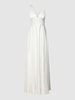 Jake*s Cocktail Abendkleid mit gelegten Falten Ecru