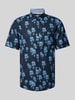 Tom Tailor Koszula casualowa o kroju regular fit ze wzorem na całej powierzchni Granatowy